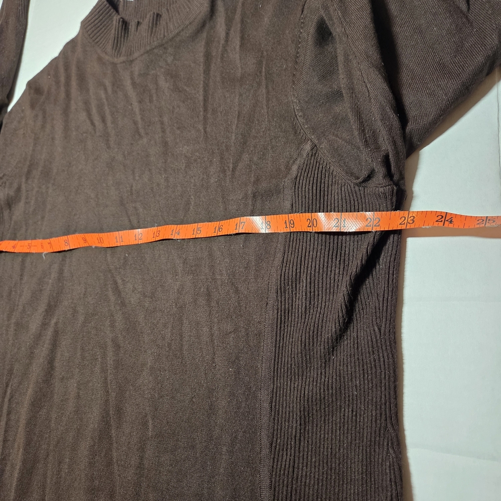 Womens Plus Size‎ 2X Rich Brown Lightweight Sweater - Picture 4 of 6